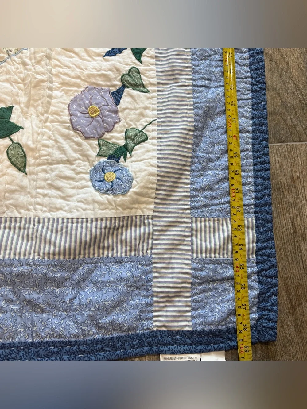 Vtg American Pacific Sunbonnet Sue Quilt Limited Edition Throw Floral 49x59”